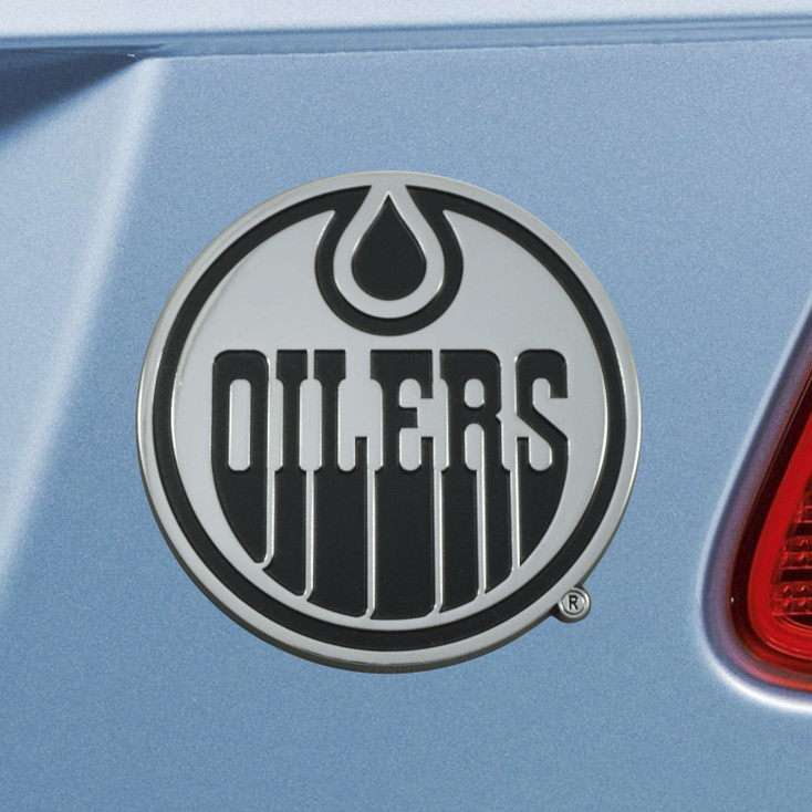 Edmonton Oilers Chrome Emblem, Set of 2