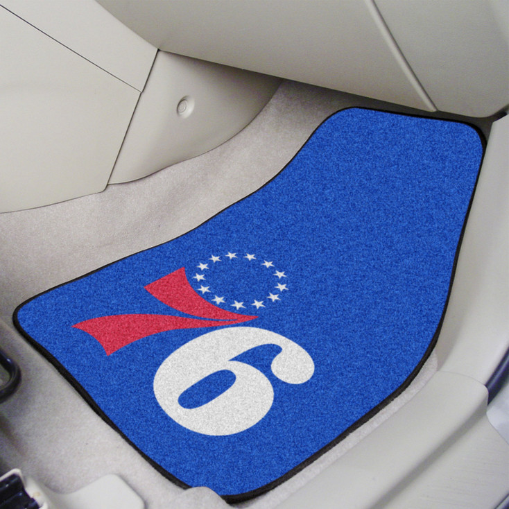 Philadelphia 76ers Red Carpet Car Mat, Set of 2