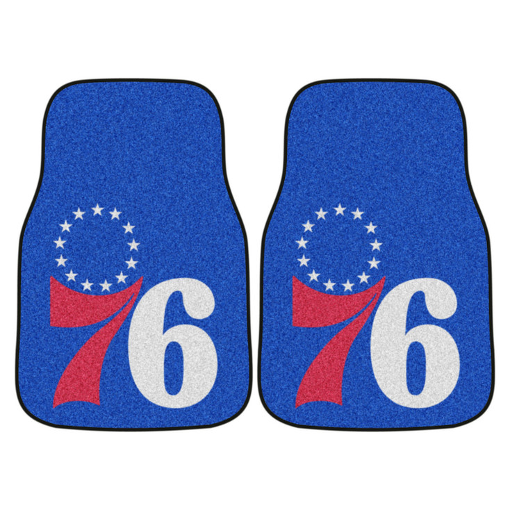 Philadelphia 76ers Red Carpet Car Mat, Set of 2