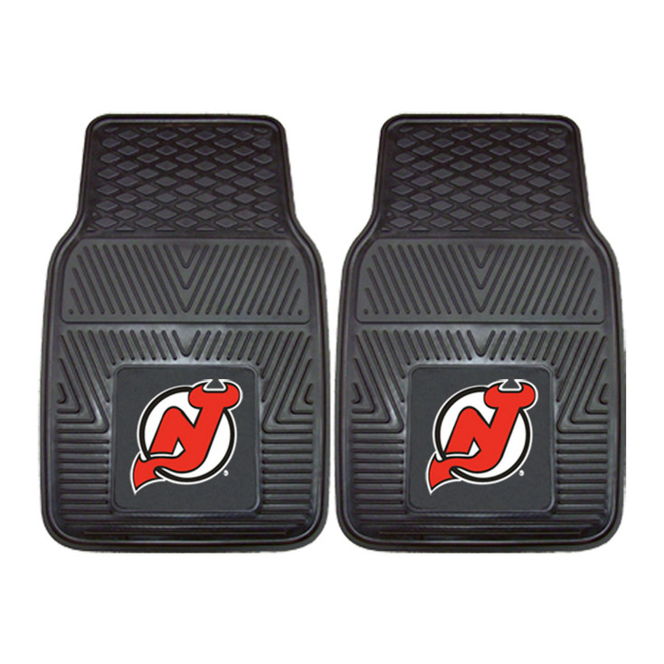 New Jersey Devils Black Vinyl Car Mat, Set of 2