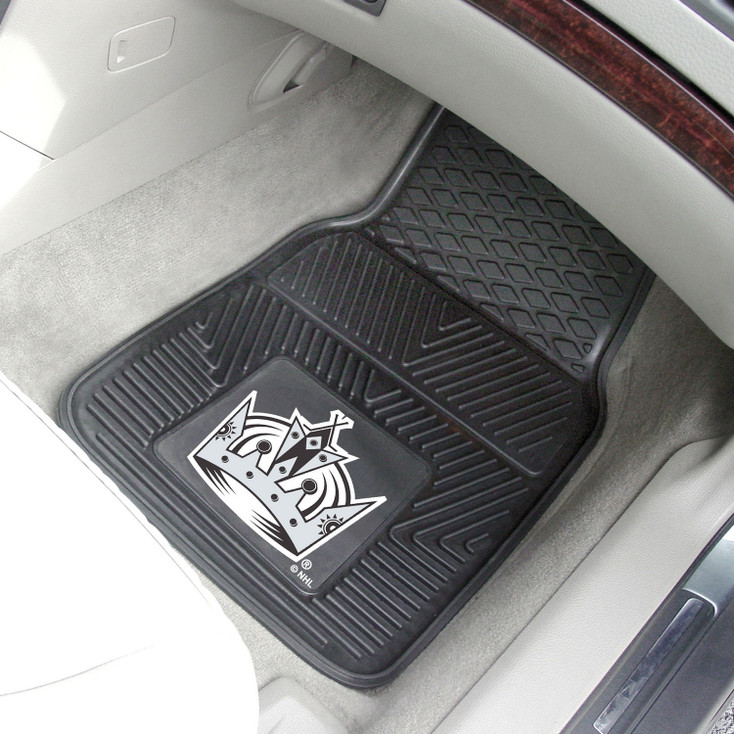 Los Angeles Kings Black Vinyl Car Mat, Set of 2