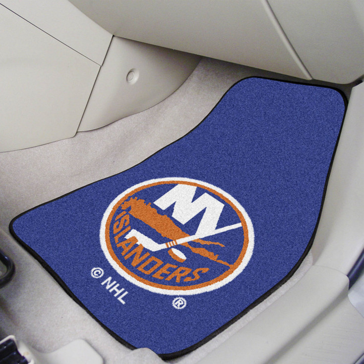 New York Islanders Blue Carpet Car Mat, Set of 2