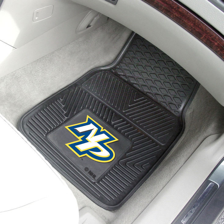 Nashville Predators Black Vinyl Car Mat, Set of 2