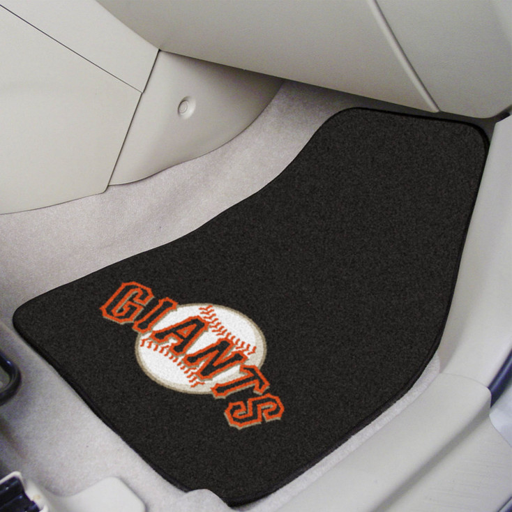 San Francisco Giants Black Carpet Car Mat, Set of 2