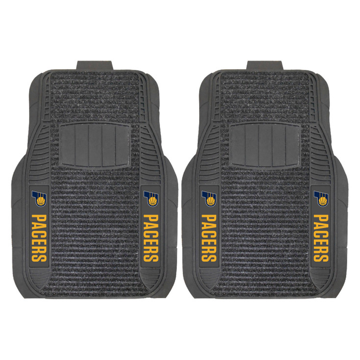 Indiana Pacers Black Deluxe Vinyl Car Mat, Set of 2