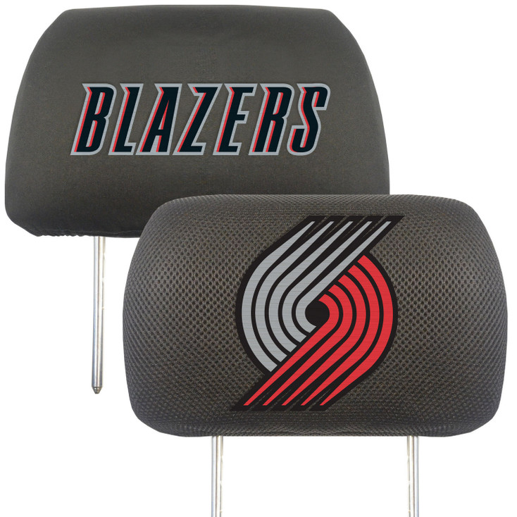 Portland Trail Blazers Embroidered Car Headrest Cover, Set of 2