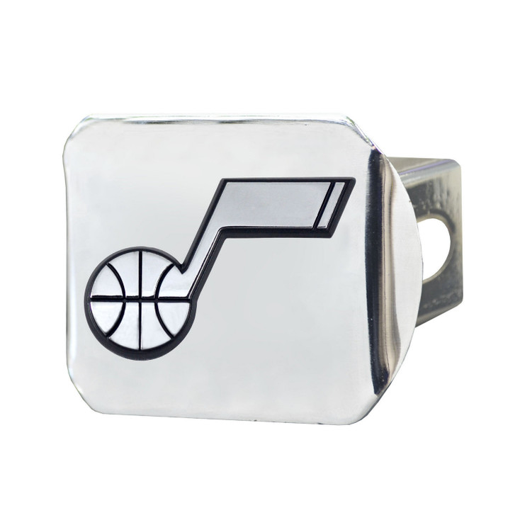 Utah Jazz Hitch Cover - Chrome on Chrome