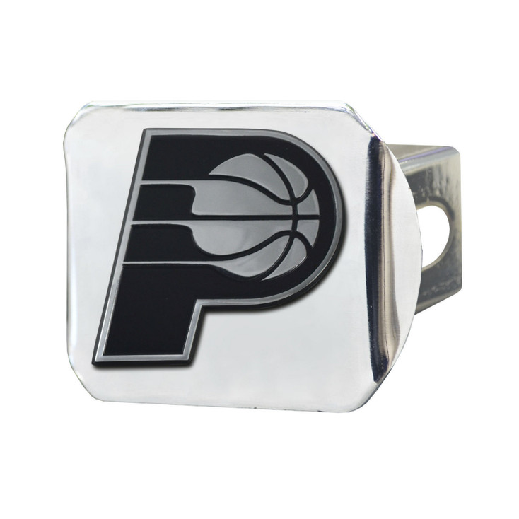 Indiana Pacers Hitch Cover - Chrome on Chrome