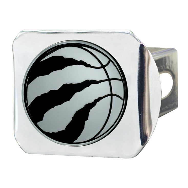 Toronto Raptors Hitch Cover - Chrome on Chrome