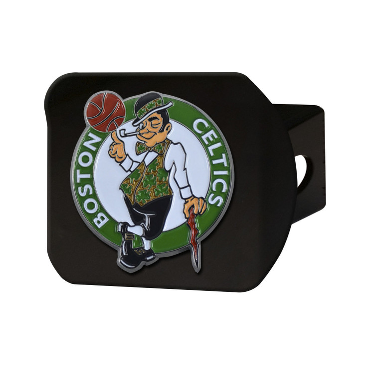Boston Celtics Hitch Cover - Team Color on Black