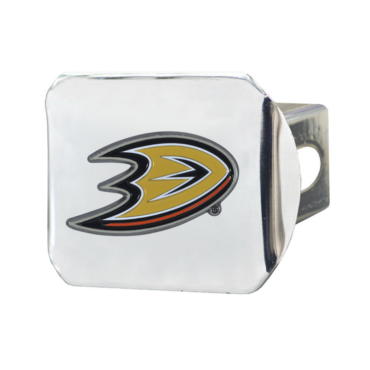 Anaheim Ducks Hitch Cover - Team Color on Chrome