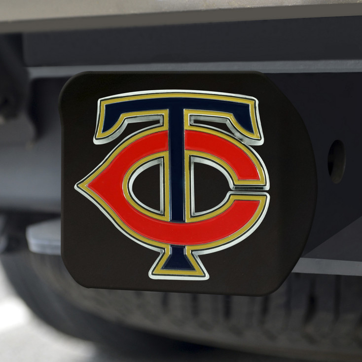 Minnesota Twins Hitch Cover - Team Color on Black