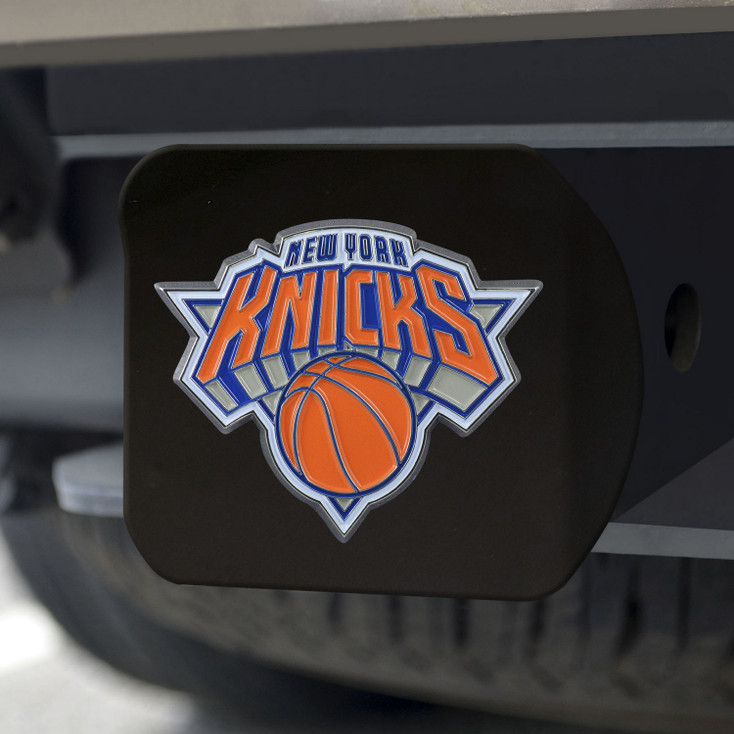 New York Knicks Hitch Cover - Team Color on Black