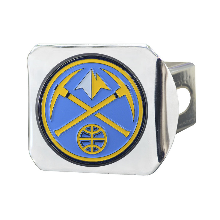 Denver Nuggets Hitch Cover - Team Color on Chrome