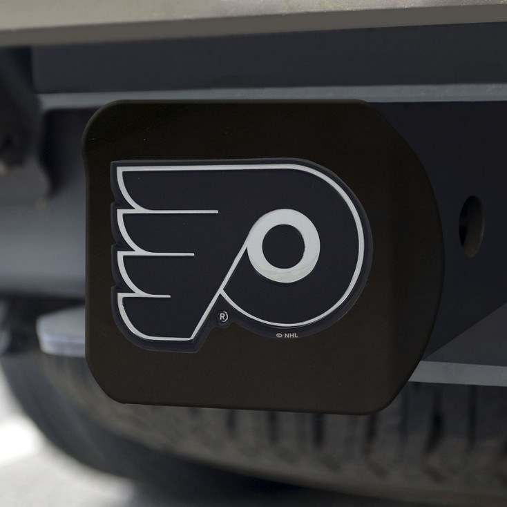 Philadelphia Flyers Hitch Cover - Chrome on Black