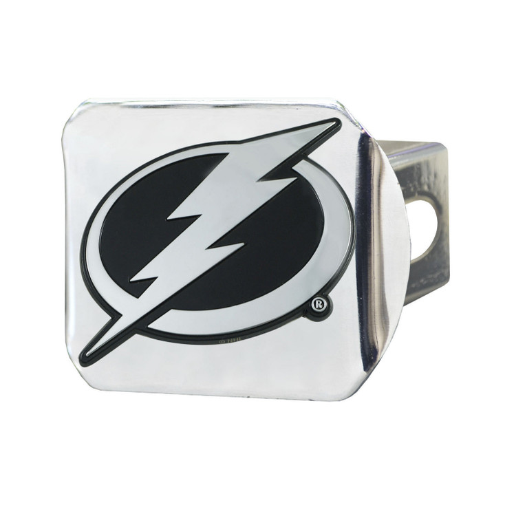 Tampa Bay Lightning Hitch Cover - Chrome on Chrome