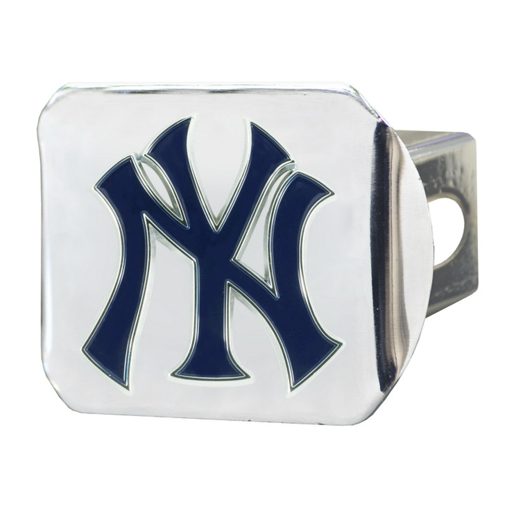 New York Yankees Hitch Cover - Team Color on Chrome