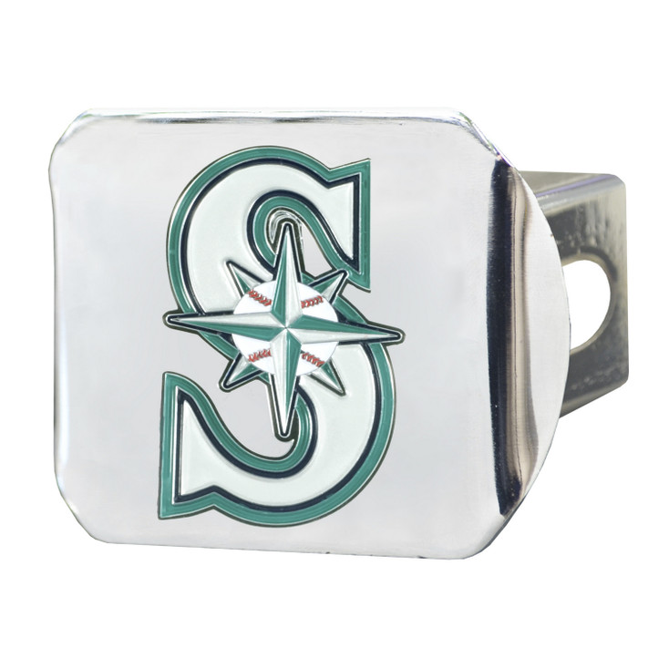 Seattle Mariners Hitch Cover - Team Color on Chrome