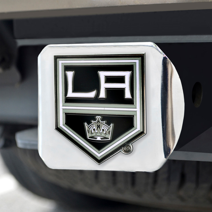 Los Angeles Kings Hitch Cover - Team Color on Chrome