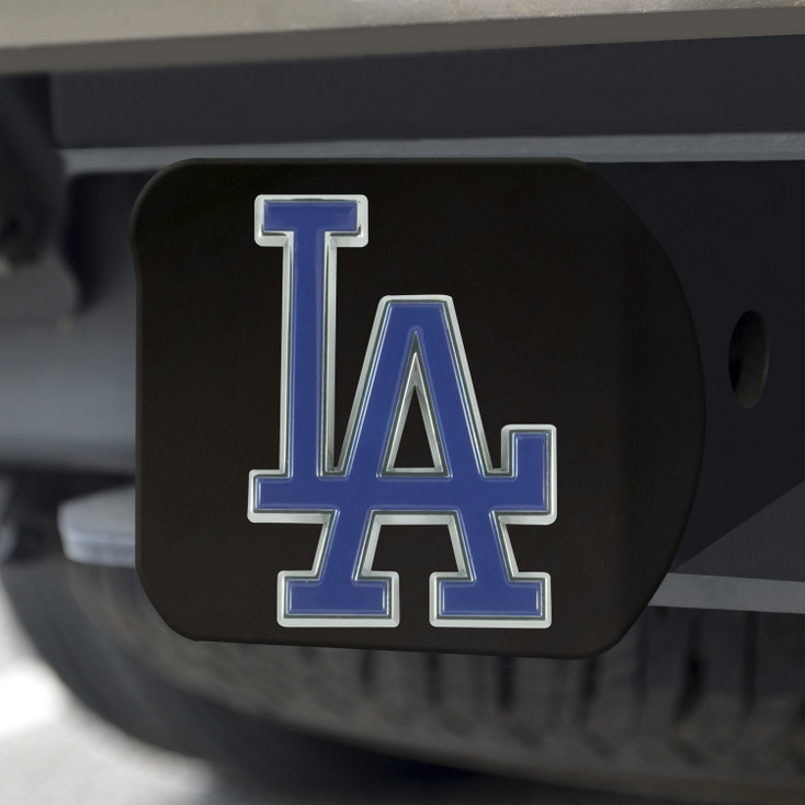 Los Angeles Dodgers Hitch Cover - Team Color on Black