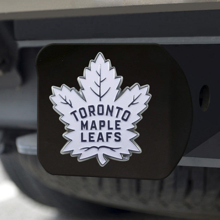 Toronto Maple Leafs Hitch Cover - Team Color on Black