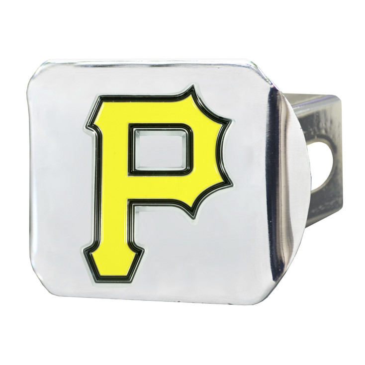 Pittsburgh Pirates Hitch Cover - Team Color on Chrome