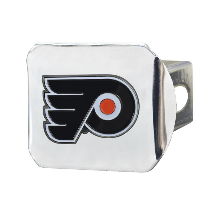 Philadelphia Flyers Hitch Cover - Team Color on Chrome