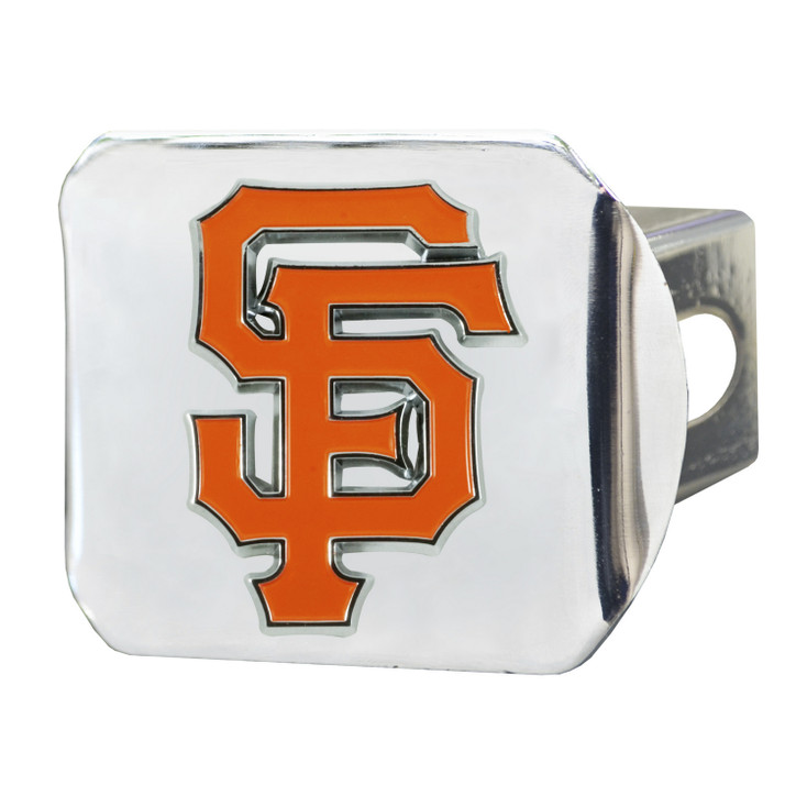 San Francisco Giants Hitch Cover - Team Color on Chrome