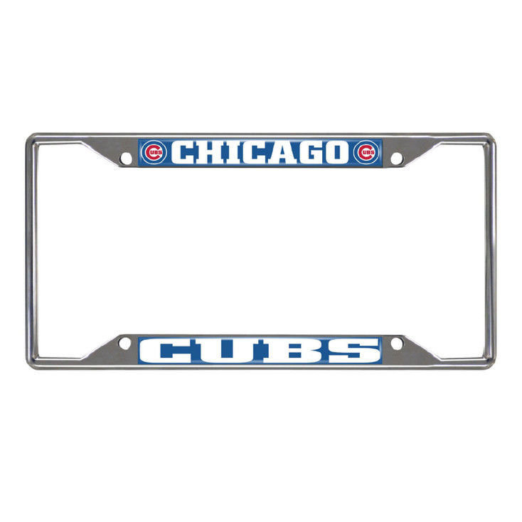 Chicago Cubs Chrome License Plate Frame