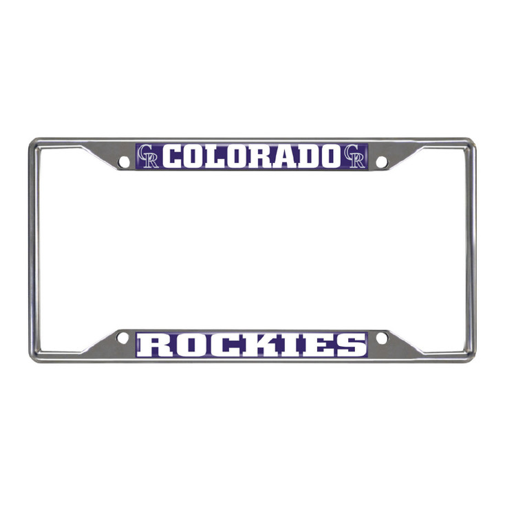 Colorado Rockies Chrome License Plate Frame