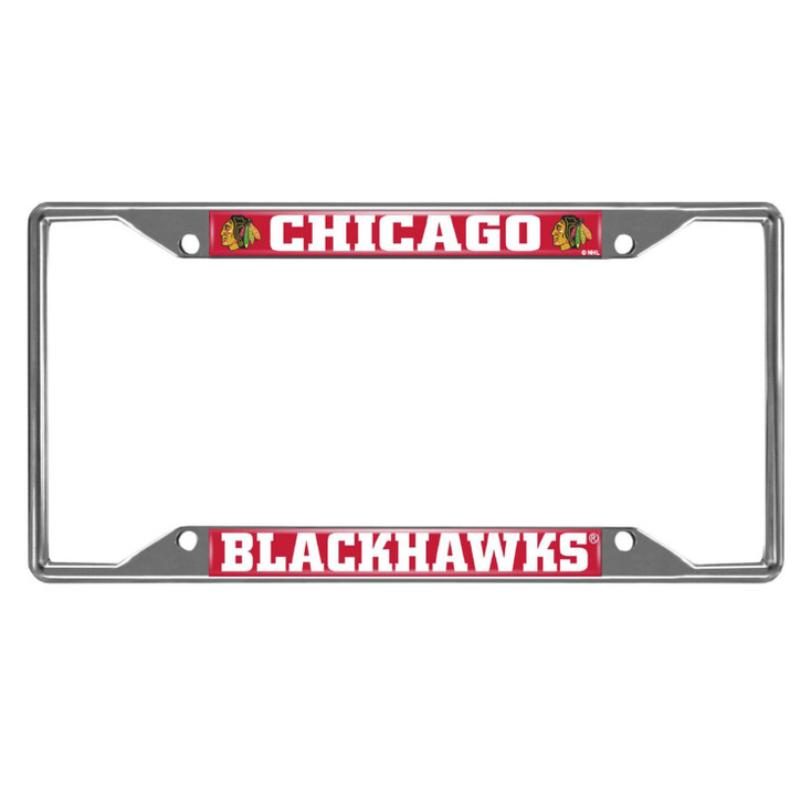 Chicago Blackhawks Chrome License Plate Frame