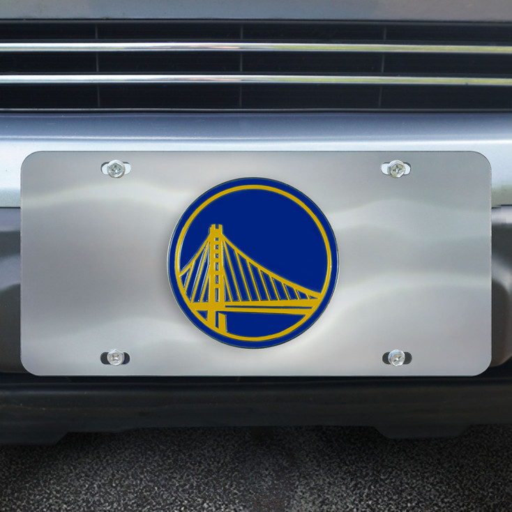 Golden State Warriors Diecast Stainless Steel License Plate