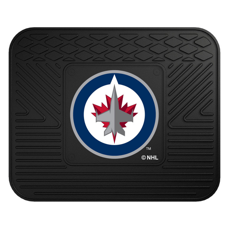 14" x 17" Winnipeg Jets Vinyl Car Utility Mat