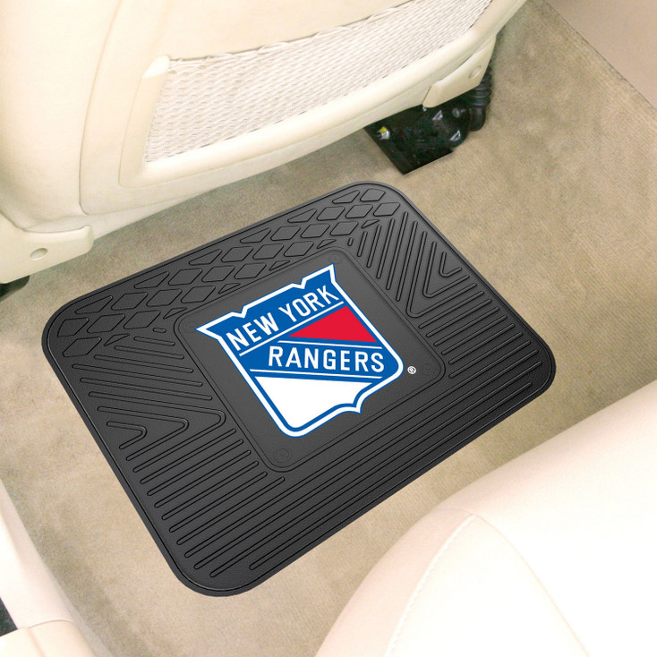 14" x 17" New York Rangers Vinyl Car Utility Mat