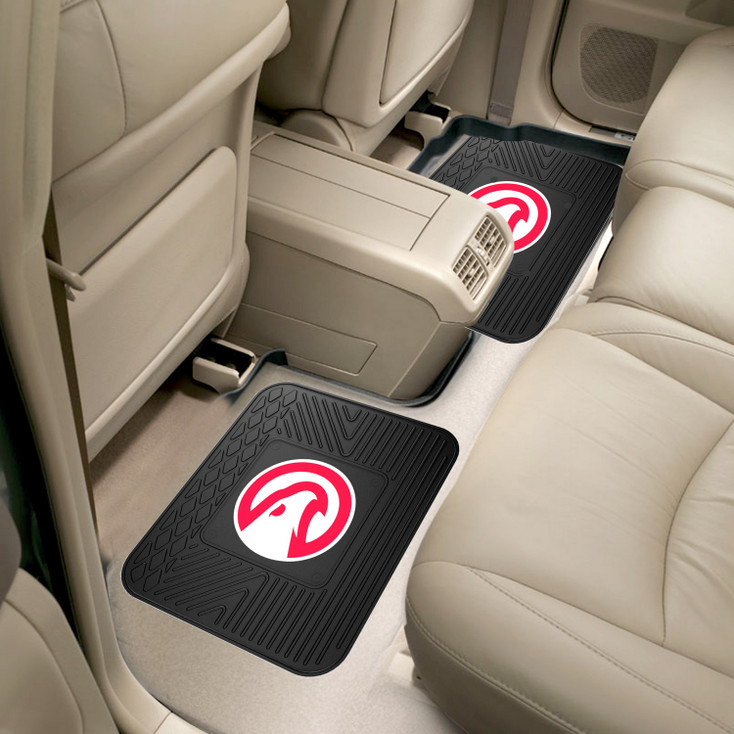 14" x 17" Atlanta Hawks Vinyl Car Utility Mat, Set of 2