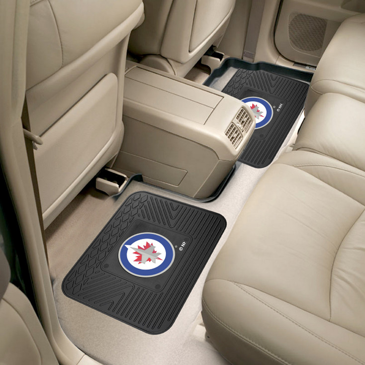 14" x 17" Winnipeg Jets Vinyl Car Utility Mat, Set of 2