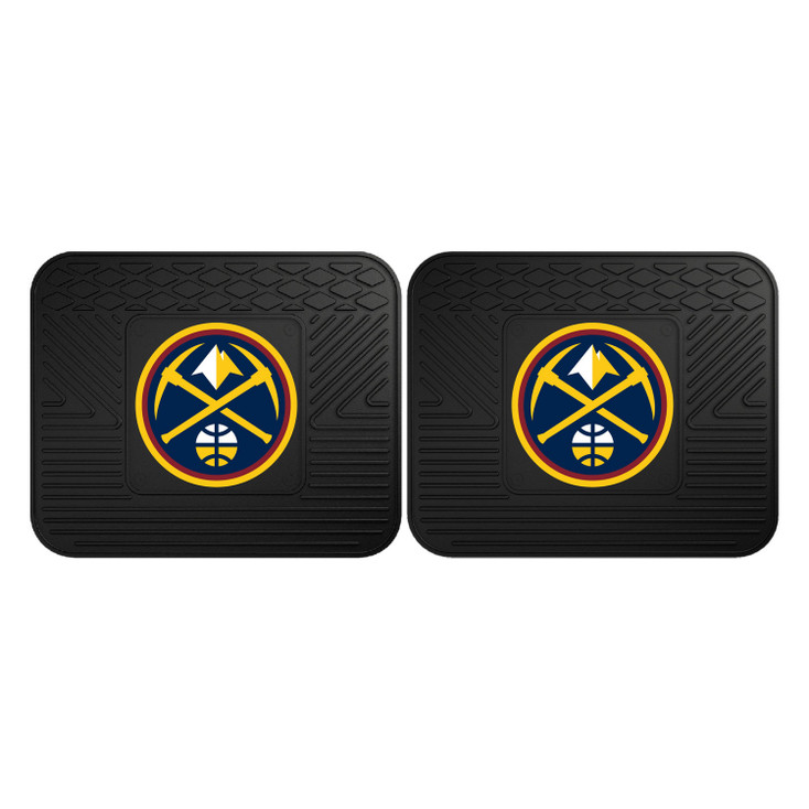 14" x 17" Denver Nuggets Vinyl Car Utility Mat, Set of 2