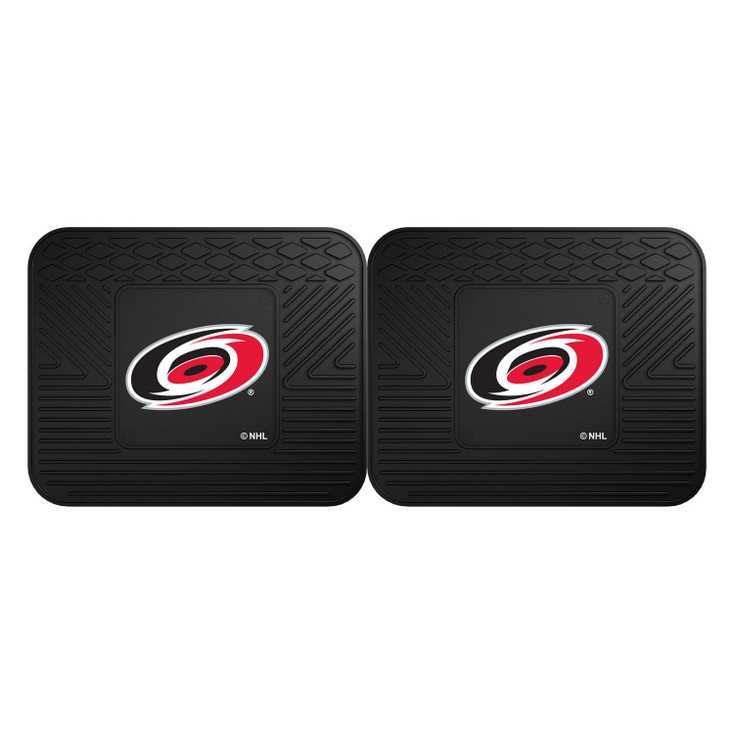 14" x 17" Carolina Hurricanes Vinyl Car Utility Mat, Set of 2