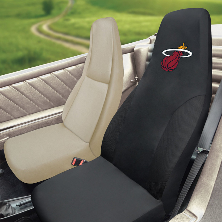 Miami Heat Black Car Seat Cover