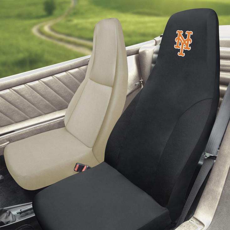 New York Mets Black Car Seat Cover