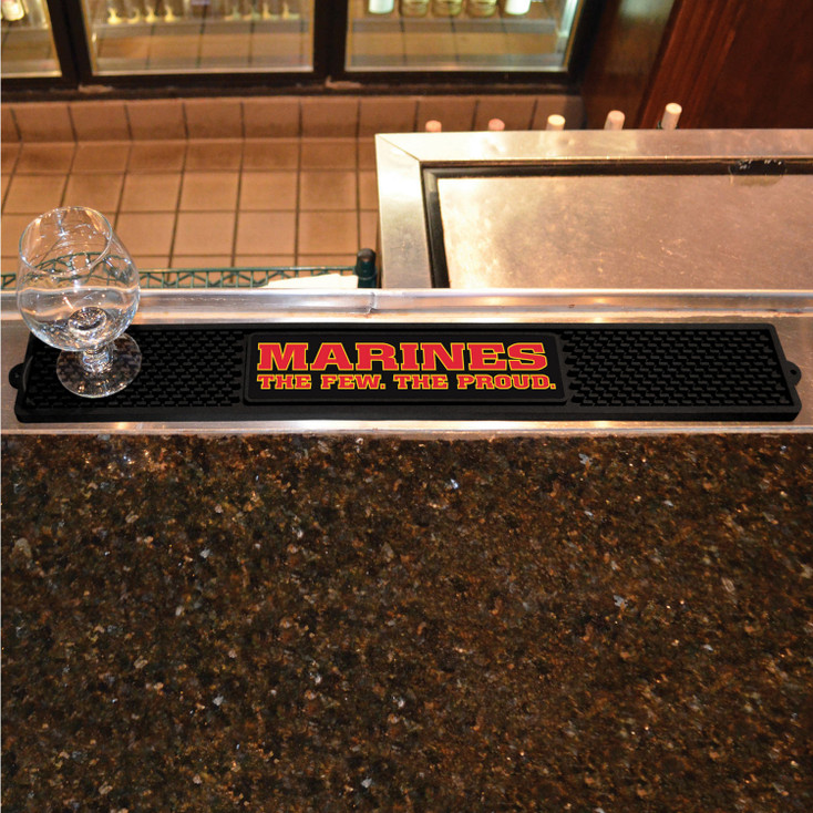 U.S. Marines Vinyl Drink Mat