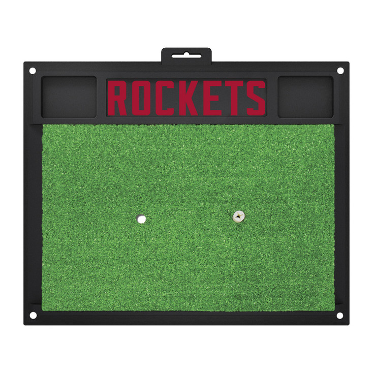 20" x 17" Houston Rockets Red Golf Hitting Mat