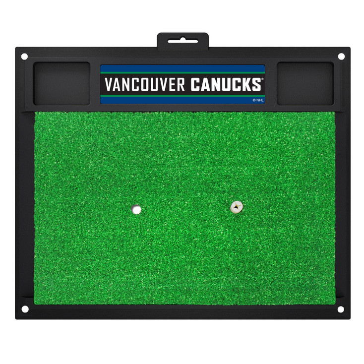 20" x 17" Vancouver Canucks Navy Golf Hitting Mat