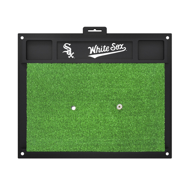 20" x 17" Chicago White Sox Black Golf Hitting Mat