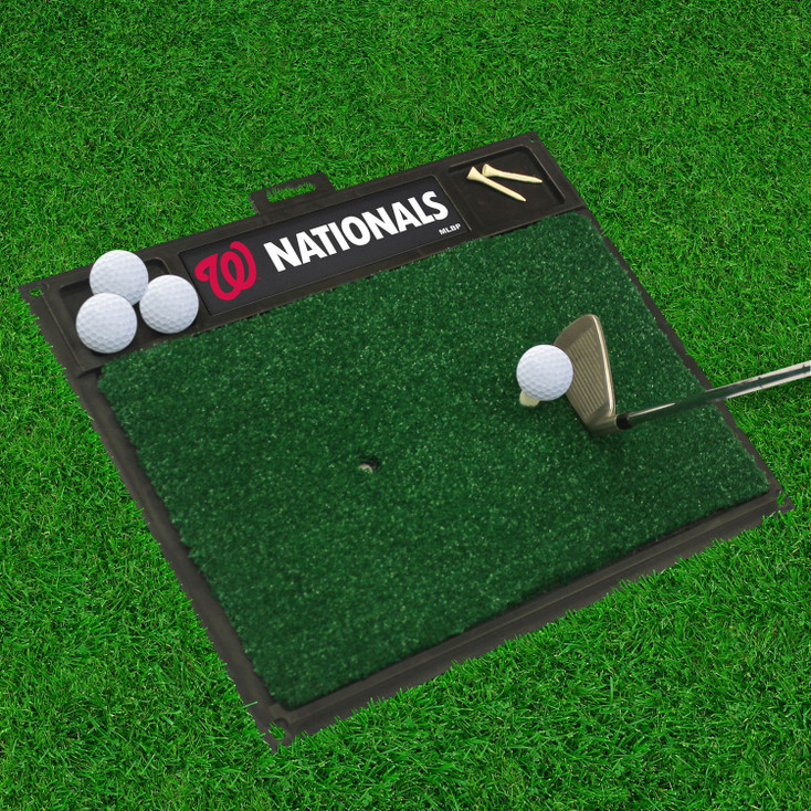 20" x 17" Washington Nationals Red Golf Hitting Mat