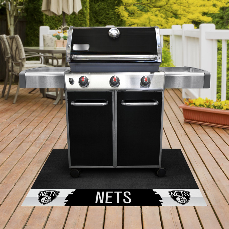 26" x 42" Brooklyn Nets Vinyl Grill Mat