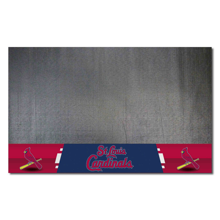 26" x 42" St. Louis Cardinals Vinyl Grill Mat