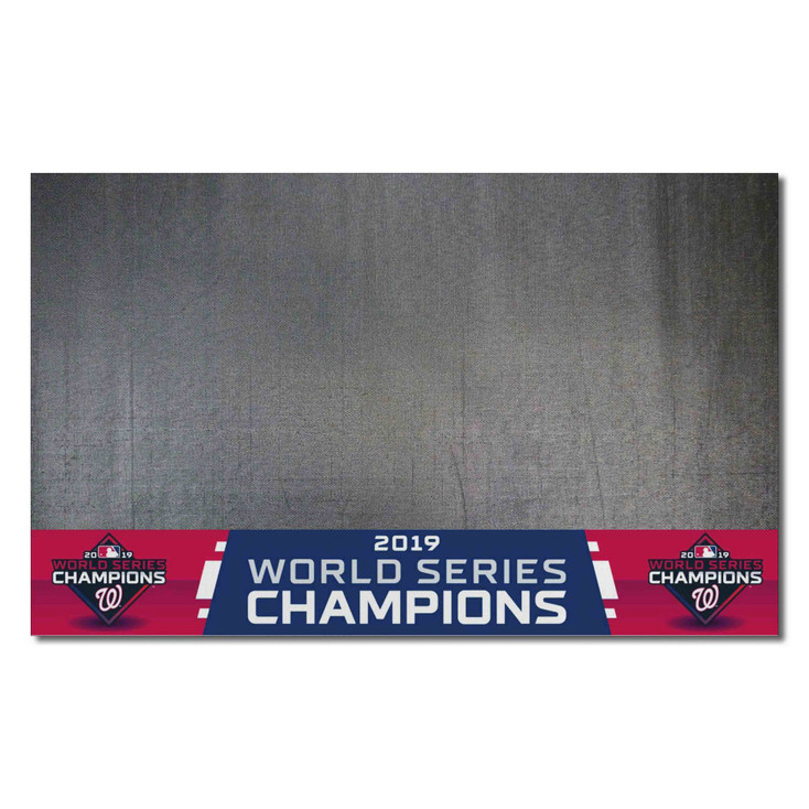 26" x 42" Washington Nationals 2019 World Series Champions Vinyl Grill Mat