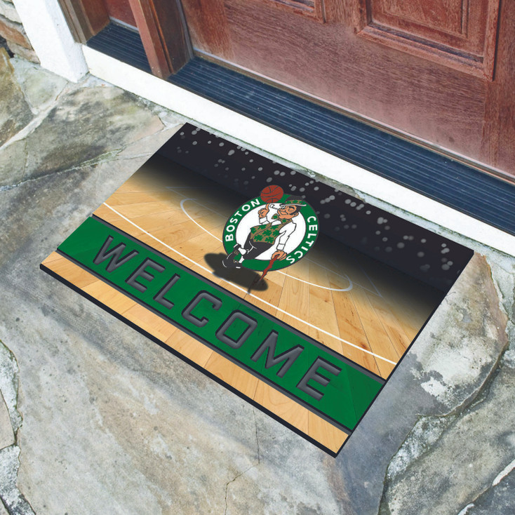 18" x 30" Boston Celtics Green Crumb Rubber Door Mat