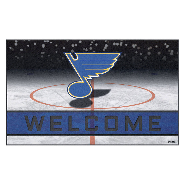 18" x 30" St. Louis Blues Navy Crumb Rubber Door Mat